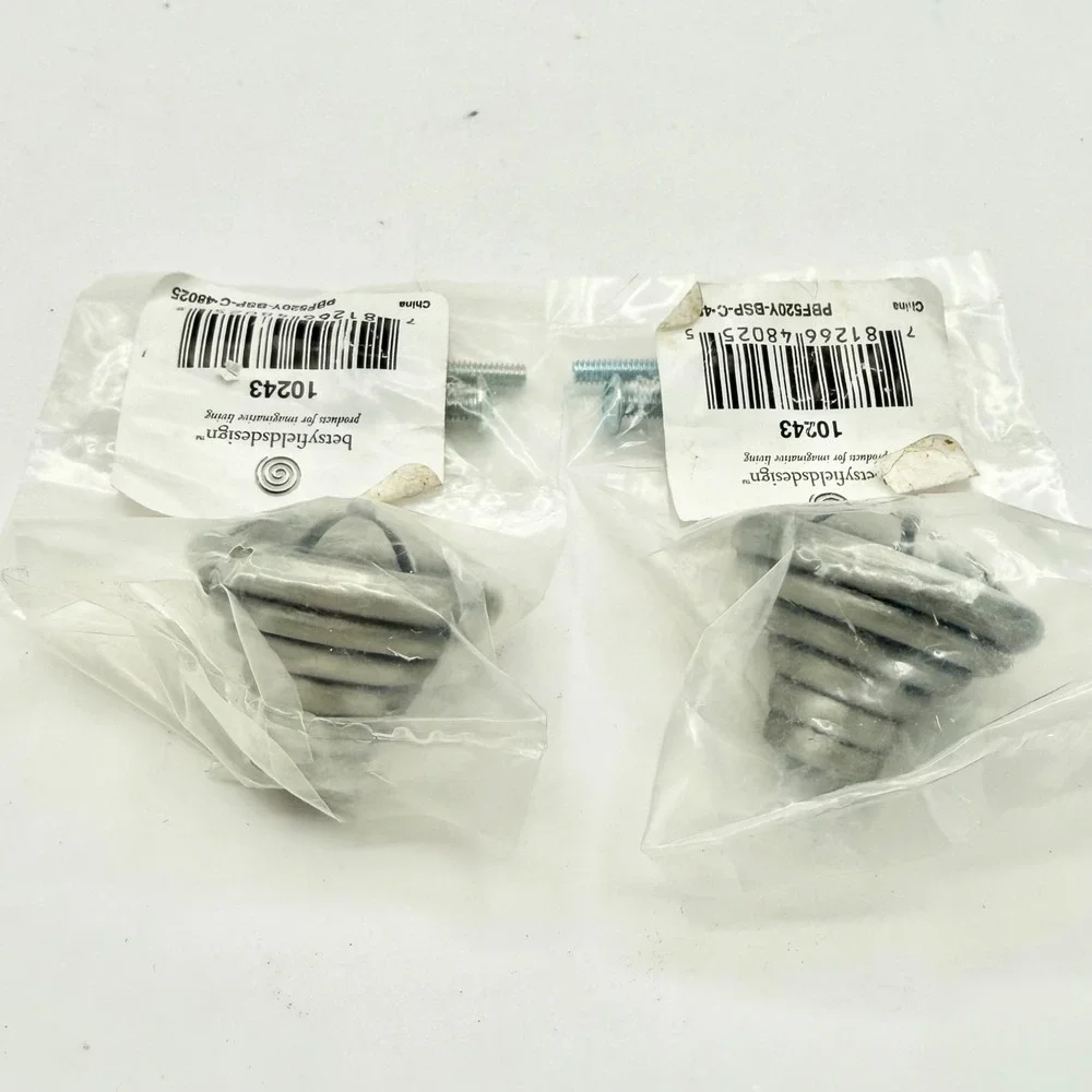 Betsy Fields Design Cabinet Knobs Set of 2 Pewter Wagon Wheel Drawer Pulls 10243